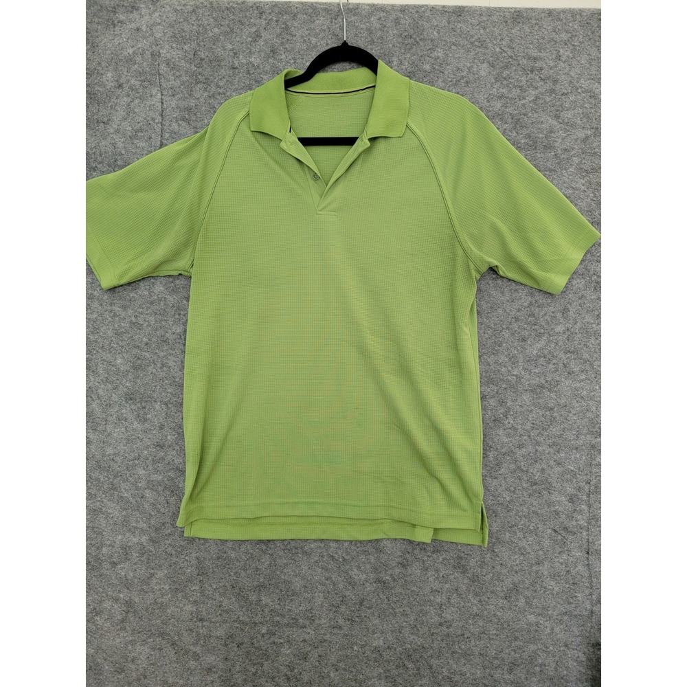 IZOD XFG Cool-FX Polo Golf Shirt Green Mens Size M Short Sleeve Microfiber